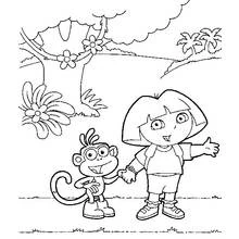 Coloring page: Dora the Explorer (Cartoons and Animated Shows) #30100 - Free Printable Coloring Pages