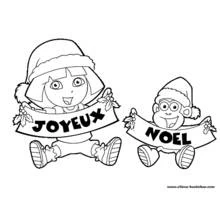Dora the Explorer (Cartoons and Animated Shows) coloring page #30109 to print and color