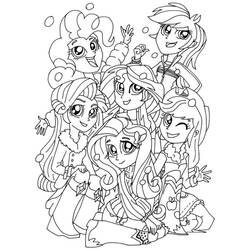 Coloring page: Equestria Girls (Cartoons and Animated Shows) #197783 - Free Printable Coloring Pages
