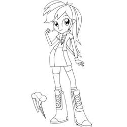 Coloring page: Equestria Girls (Cartoons and Animated Shows) #197790 - Free Printable Coloring Pages