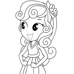 Coloring page: Equestria Girls (Cartoons and Animated Shows) #197791 - Free Printable Coloring Pages