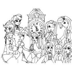 Equestria Girls (Cartoons and Animated Shows) coloring page #197795 to print and color