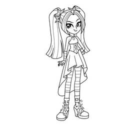 Coloring page: Equestria Girls (Cartoons and Animated Shows) #197802 - Free Printable Coloring Pages