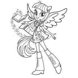 Coloring page: Equestria Girls (Cartoons and Animated Shows) #197803 - Free Printable Coloring Pages