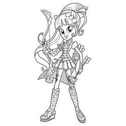 Equestria Girls (Cartoons and Animated Shows) coloring page #197809 to print and color