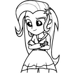 Coloring page: Equestria Girls (Cartoons and Animated Shows) #197813 - Free Printable Coloring Pages