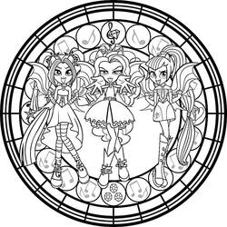 Equestria Girls (Cartoons and Animated Shows) coloring page #197818 to print and color