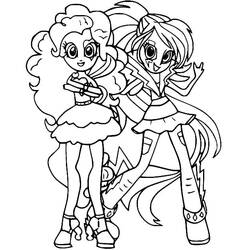 Coloring page: Equestria Girls (Cartoons and Animated Shows) #197821 - Free Printable Coloring Pages