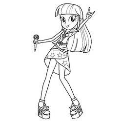 Equestria Girls (Cartoons and Animated Shows) coloring page #197822 to print and color
