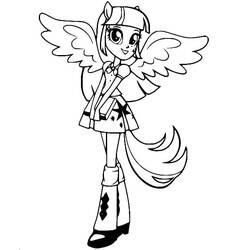 Equestria Girls (Cartoons and Animated Shows) coloring page #197823 to print and color