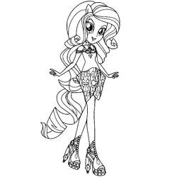 Coloring page: Equestria Girls (Cartoons and Animated Shows) #197825 - Free Printable Coloring Pages