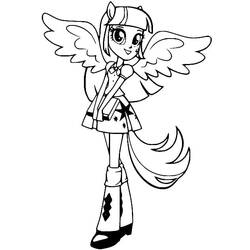 Equestria Girls (Cartoons and Animated Shows) coloring page #197826 to print and color