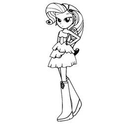 Coloring page: Equestria Girls (Cartoons and Animated Shows) #197829 - Free Printable Coloring Pages