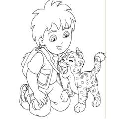 Coloring pages: Go Diego! - Free Printable Coloring Pages