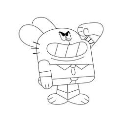 Coloring page: Gumball (Cartoons and Animated Shows) #188524 - Free Printable Coloring Pages