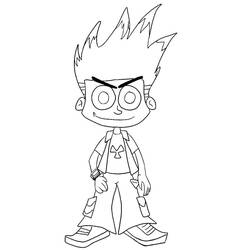 Coloring page: Johnny Test (Cartoons and Animated Shows) #203273 - Free Printable Coloring Pages