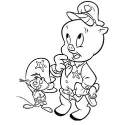 Looney Tunes (Cartoons and Animated Shows) coloring page #192471 to print and color