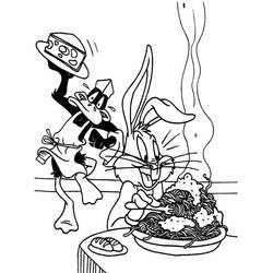 Looney Tunes (Cartoons and Animated Shows) coloring page #192495 to print and color