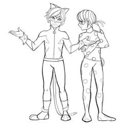 Miraculous Ladybug (Cartoons and Animated Shows) coloring page #175793 to print and color