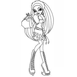 Monster High (Cartoons and Animated Shows) coloring page #196671 to print and color