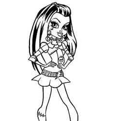 Monster High (Cartoons and Animated Shows) coloring page #196682 to print and color