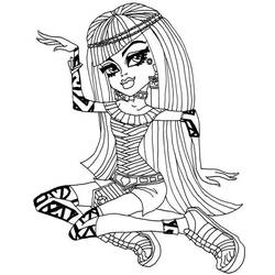 Monster High (Cartoons and Animated Shows) coloring page #196694 to print and color
