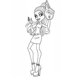 Monster High (Cartoons and Animated Shows) coloring page #196717 to print and color