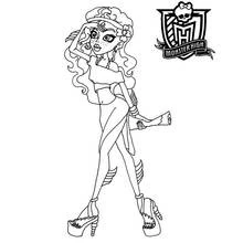 Monster High (Cartoons and Animated Shows) coloring page #24842 to print and color