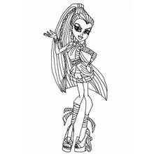 Monster High (Cartoons and Animated Shows) coloring page #24843 to print and color