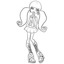 Monster High (Cartoons and Animated Shows) coloring page #24850 to print and color