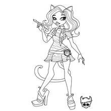Monster High (Cartoons and Animated Shows) coloring page #24856 to print and color