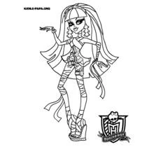 Monster High (Cartoons and Animated Shows) coloring page #24859 to print and color