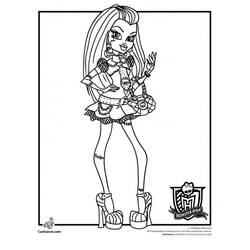 Monster High (Cartoons and Animated Shows) coloring page #24871 to print and color