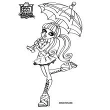 Monster High (Cartoons and Animated Shows) coloring page #24881 to print and color