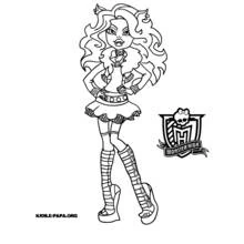 Monster High (Cartoons and Animated Shows) coloring page #24886 to print and color