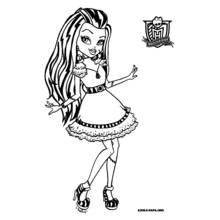 Monster High (Cartoons and Animated Shows) coloring page #24903 to print and color