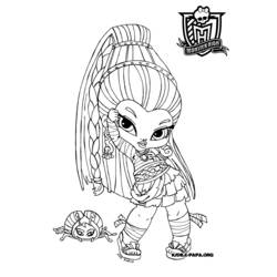 Monster High (Cartoons and Animated Shows) coloring page #24925 to print and color