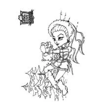 Monster High (Cartoons and Animated Shows) coloring page #24975 to print and color