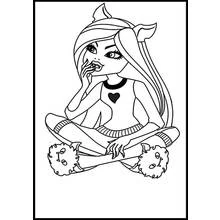 Monster High (Cartoons and Animated Shows) coloring page #24985 to print and color