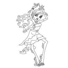 Monster High (Cartoons and Animated Shows) coloring page #24995 to print and color