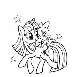 My Little Pony (Cartoons and Animated Shows) coloring page #183329 to print and color