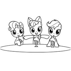 My Little Pony (Cartoons and Animated Shows) coloring page #183340 to print and color