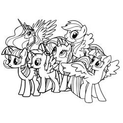 My Little Pony (Cartoons and Animated Shows) coloring page #183341 to print and color