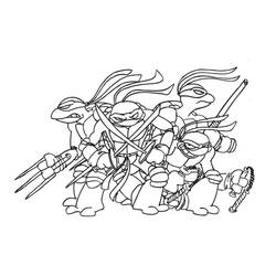 Ninja Turtle (Cartoons and Animated Shows) coloring page #183785 to print and color