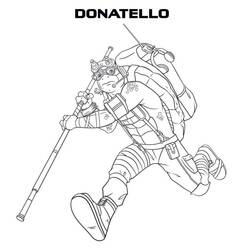 Ninja Turtle (Cartoons and Animated Shows) coloring page #183787 to print and color