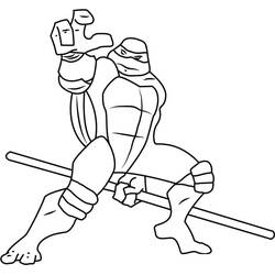 Ninja Turtle (Cartoons and Animated Shows) coloring page #183788 to print and color