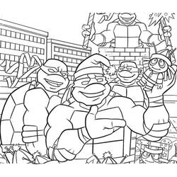 Ninja Turtle (Cartoons and Animated Shows) coloring page #183793 to print and color