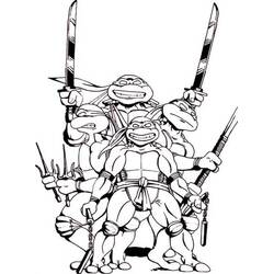 Ninja Turtle (Cartoons and Animated Shows) coloring page #183796 to print and color