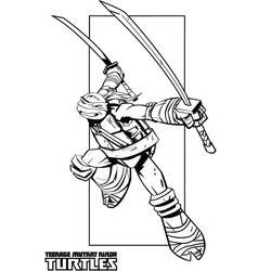 Ninja Turtle (Cartoons and Animated Shows) coloring page #183798 to print and color