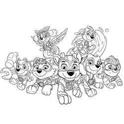 Coloring pages: Paw Patrol Super Pups - Free Printable Coloring Pages